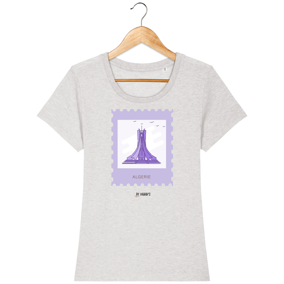 Femme>Tee-shirts - T-Shirt Femme <br>  Timbre Algérie