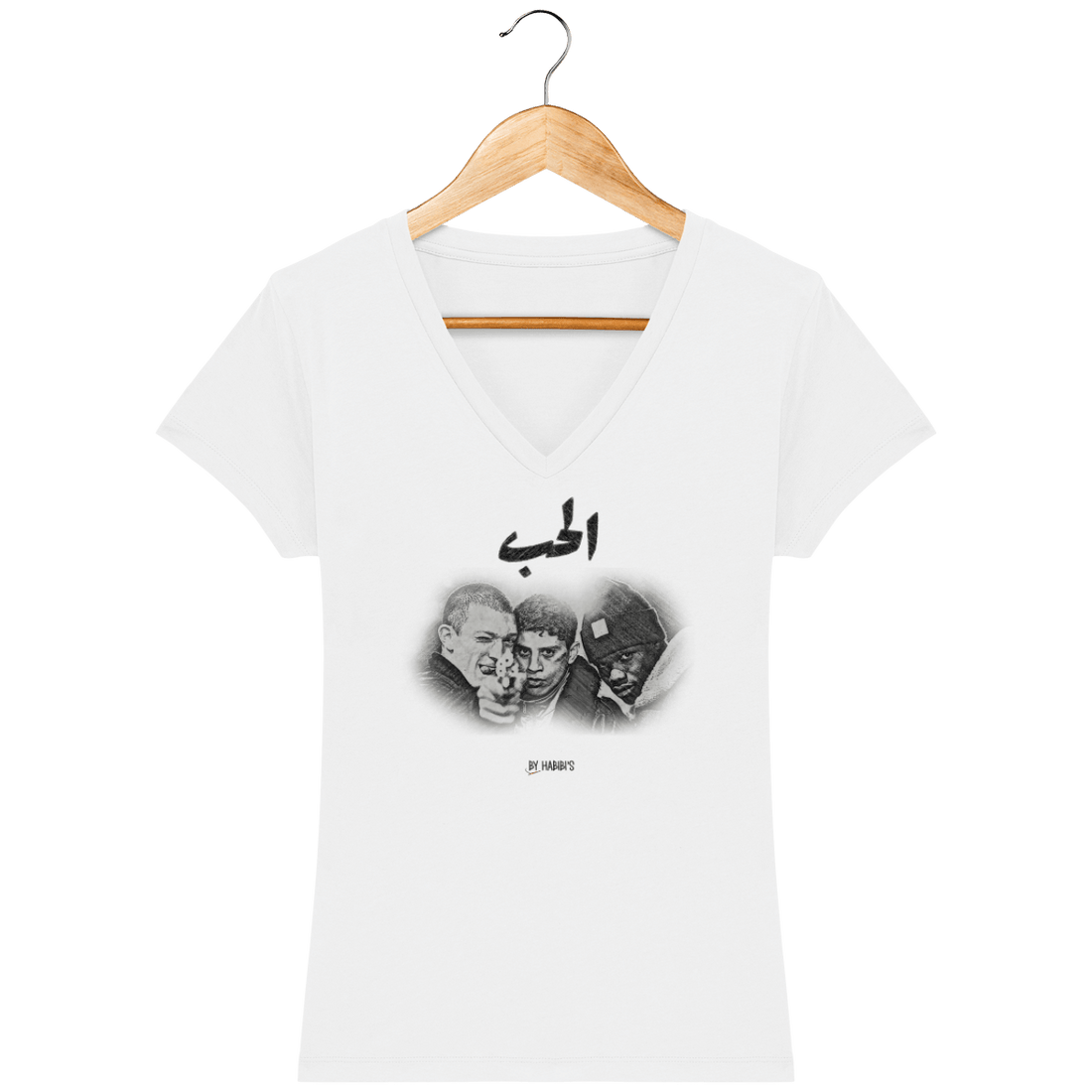 Femme>Tee-shirts - T-Shirt Femme Col V <br> La Haine