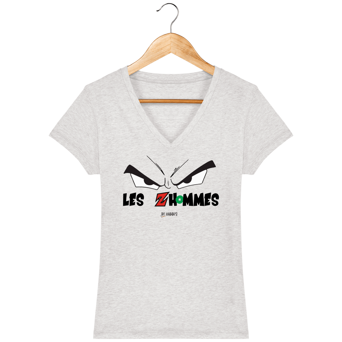 Femme>Tee-shirts - T-Shirt Femme Col V <br> Les Zhommes