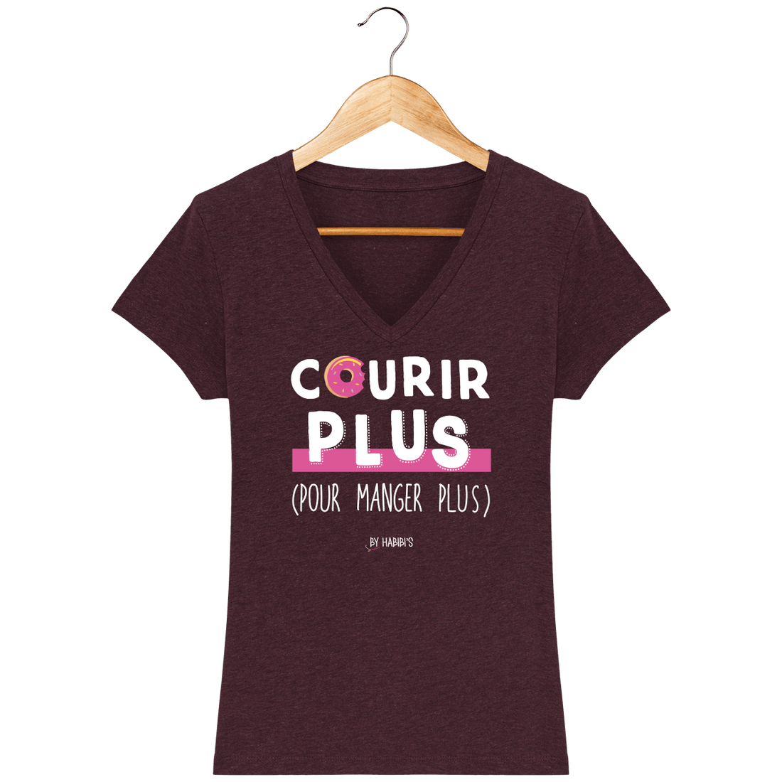 T-Shirt Femme Col V <br> Courir Plus