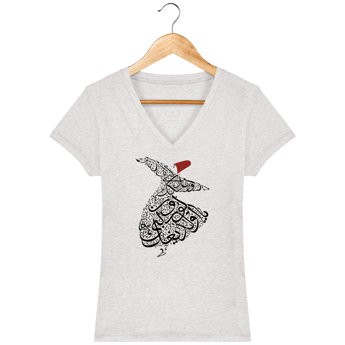 Femme>Tee-shirts - T-Shirt Femme Col V Derviche