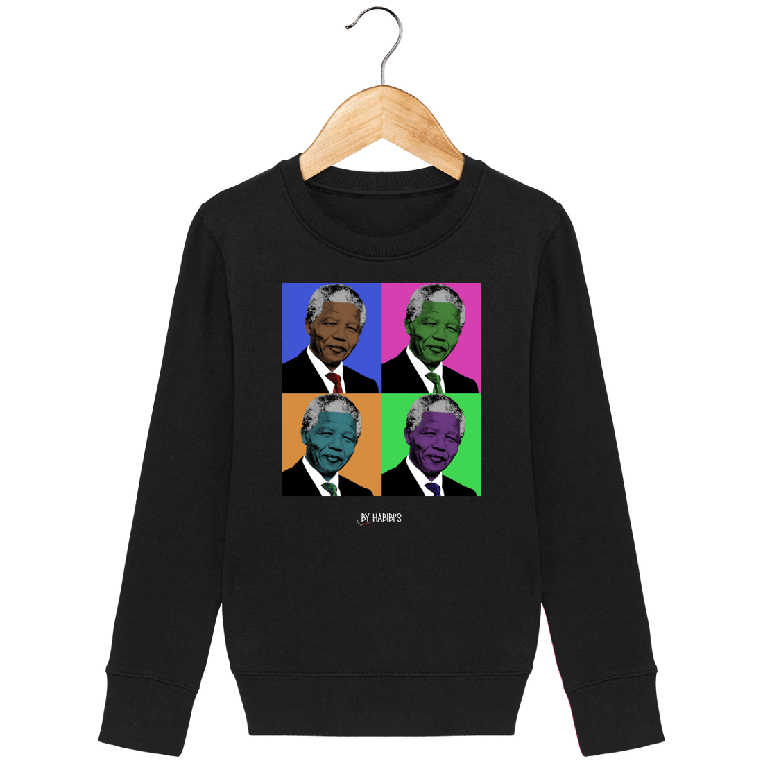 Enfant & Bébé>Sweatshirts - Sweat Enfant Pop Art Nelson Mandela
