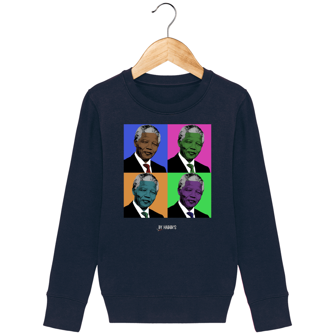 Enfant & Bébé>Sweatshirts - Sweat Enfant Pop Art Nelson Mandela