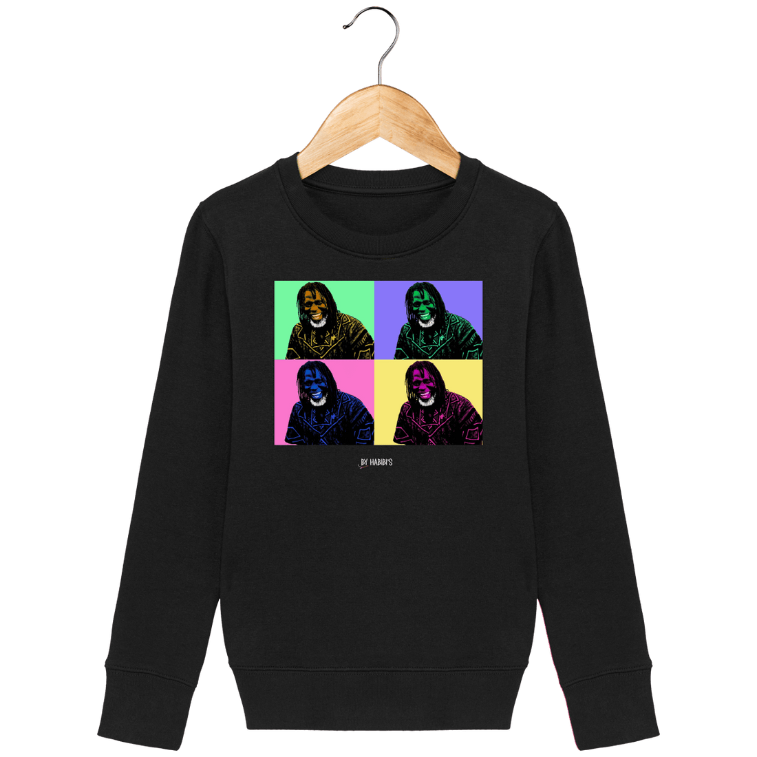 Enfant & Bébé>Sweatshirts - Sweat Enfant Pop Art Tiken Jah Fakoly
