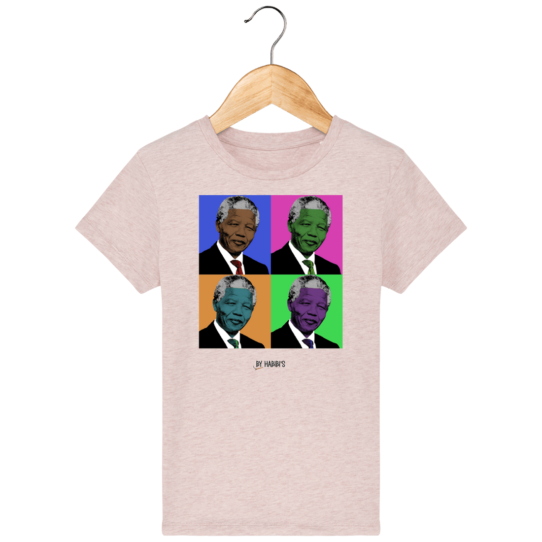 Enfant & Bébé>Tee-shirts - T-Shirt Enfant Pop Art Nelson Mandela