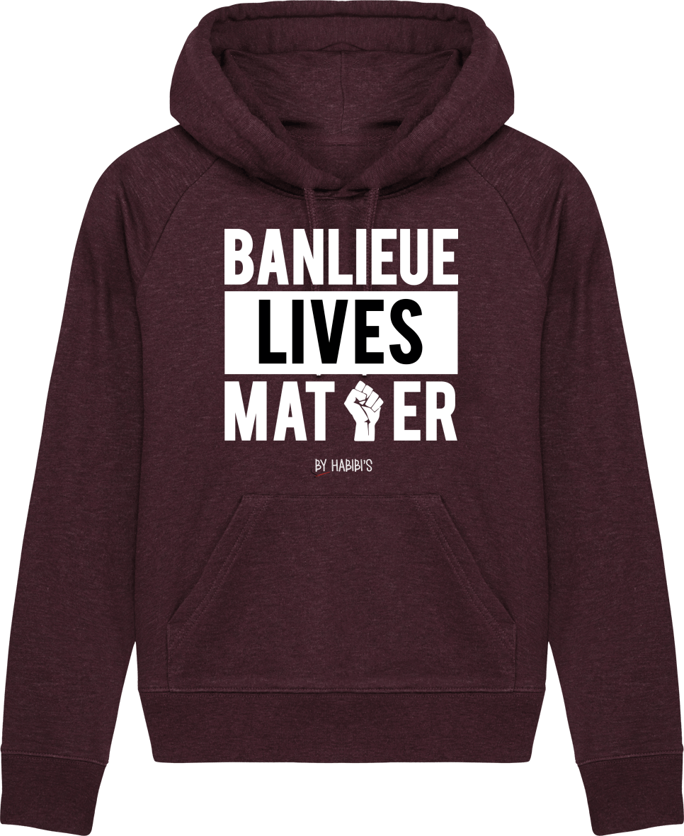 Femme>Sweatshirts - Sweat à Capuche Femme<br> Banlieue Lives Matter
