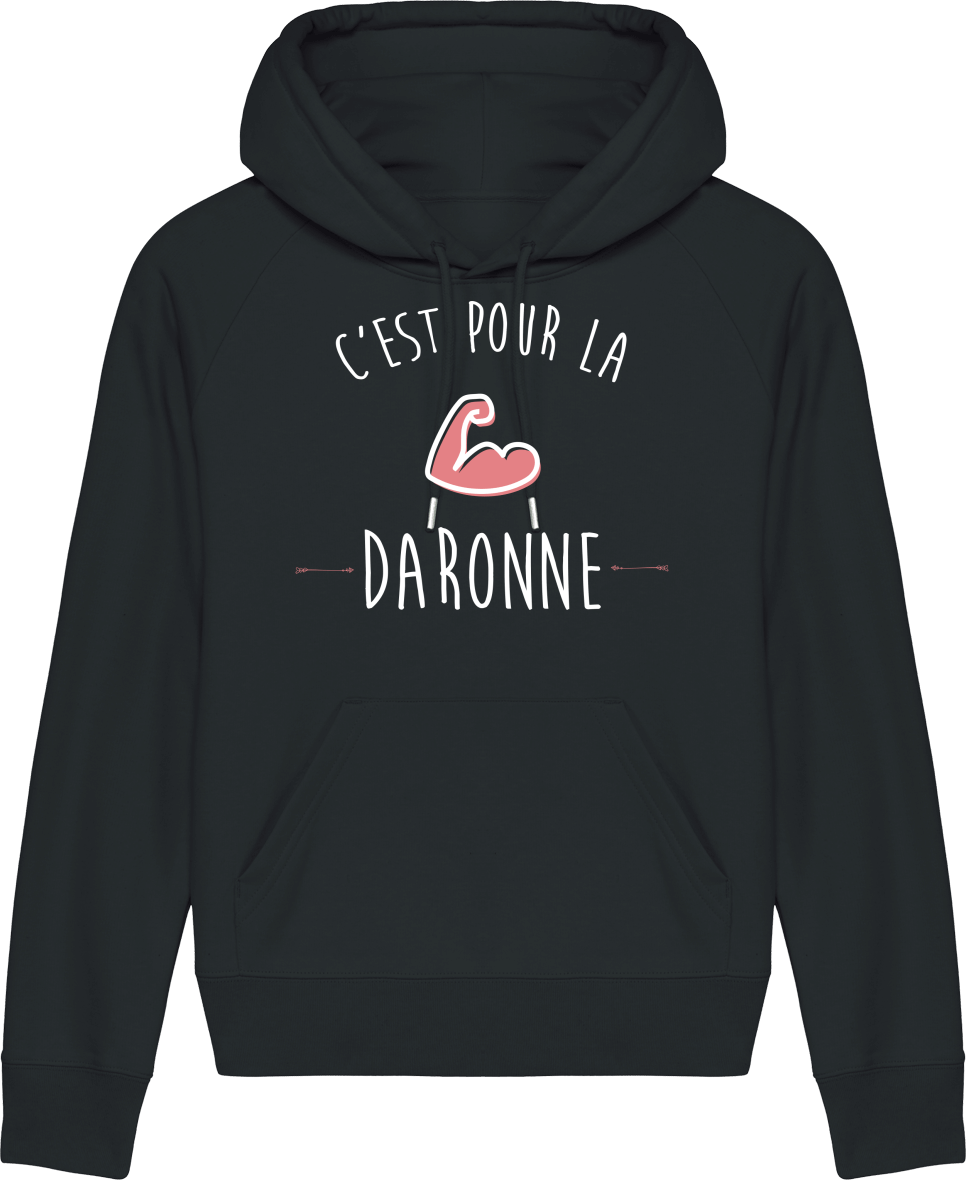 Femme>Sweatshirts - Sweat à Capuche Femme <br> C'est Pour La Daronne