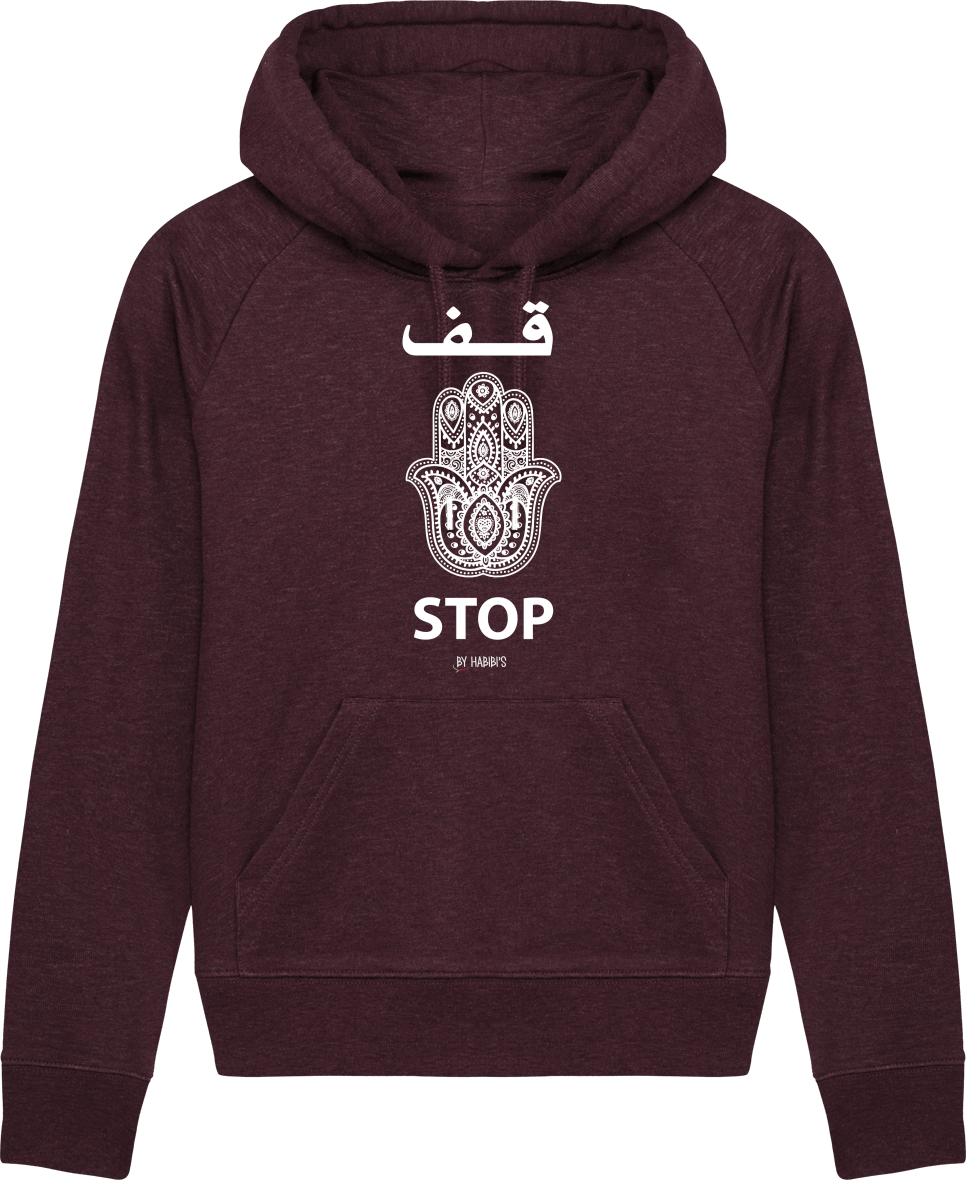 Femme>Sweatshirts - Sweat à Capuche Femme<br> Stop