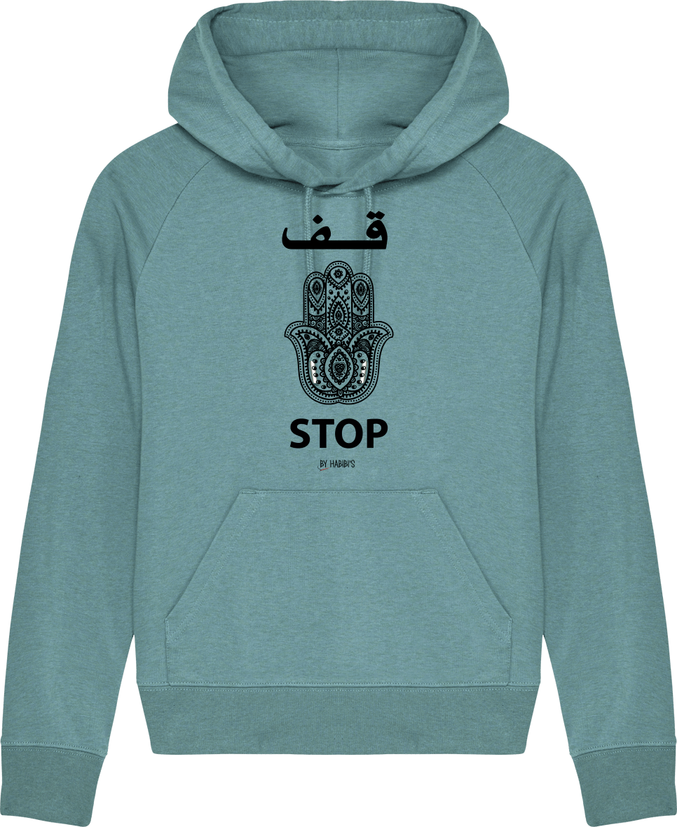 Femme>Sweatshirts - Sweat à Capuche Femme<br> Stop