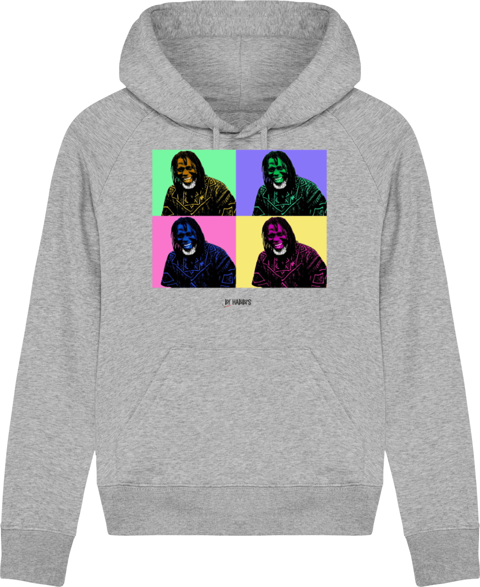 Femme>Sweatshirts - Sweat à Capuche Femme Pop Art Tiken Jah Fakoly