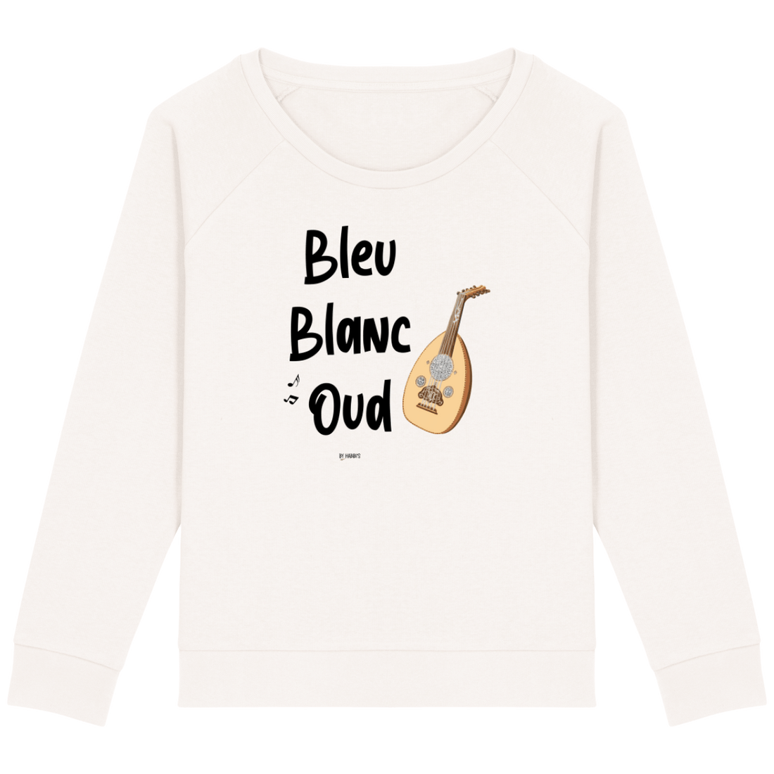 Femme>Sweatshirts - Sweat Femme <br> Bleu Blanc Oud