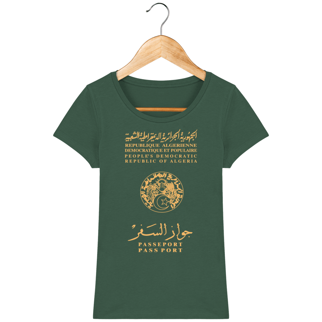 Femme>Tee-shirts - T-shirt Femme <br> Passeport Algérien