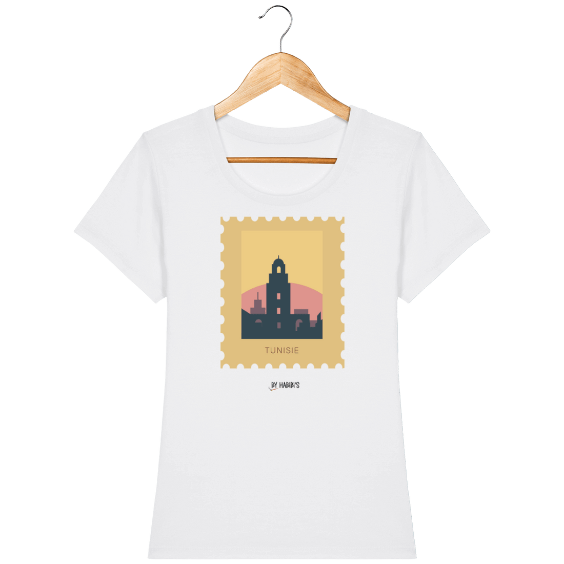 Femme>Tee-shirts - T-Shirt Femme <br> Timbre Tunisie
