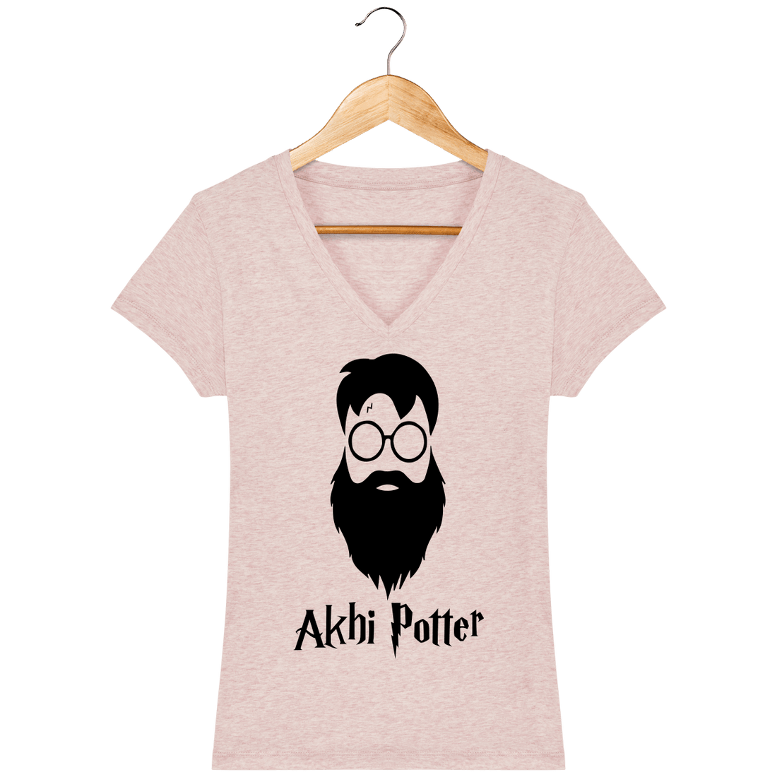 Femme>Tee-shirts - T-Shirt Femme Col V Akhi Potter