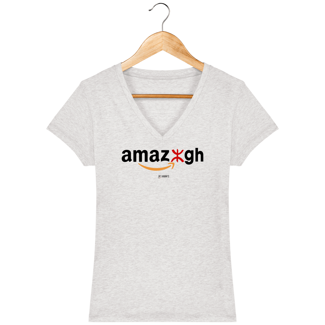 Femme>Tee-shirts - T-Shirt Femme Col V Amazigh