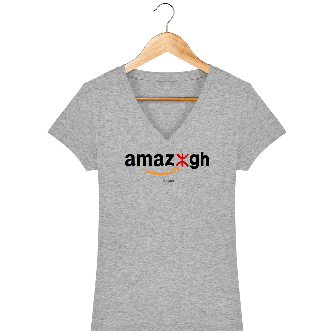 Femme>Tee-shirts - T-Shirt Femme Col V Amazigh