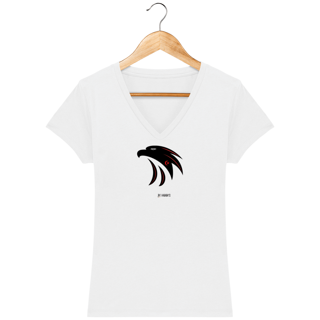 Femme>Tee-shirts - T-Shirt Femme Col V <br> Aigles De Carthage 2022