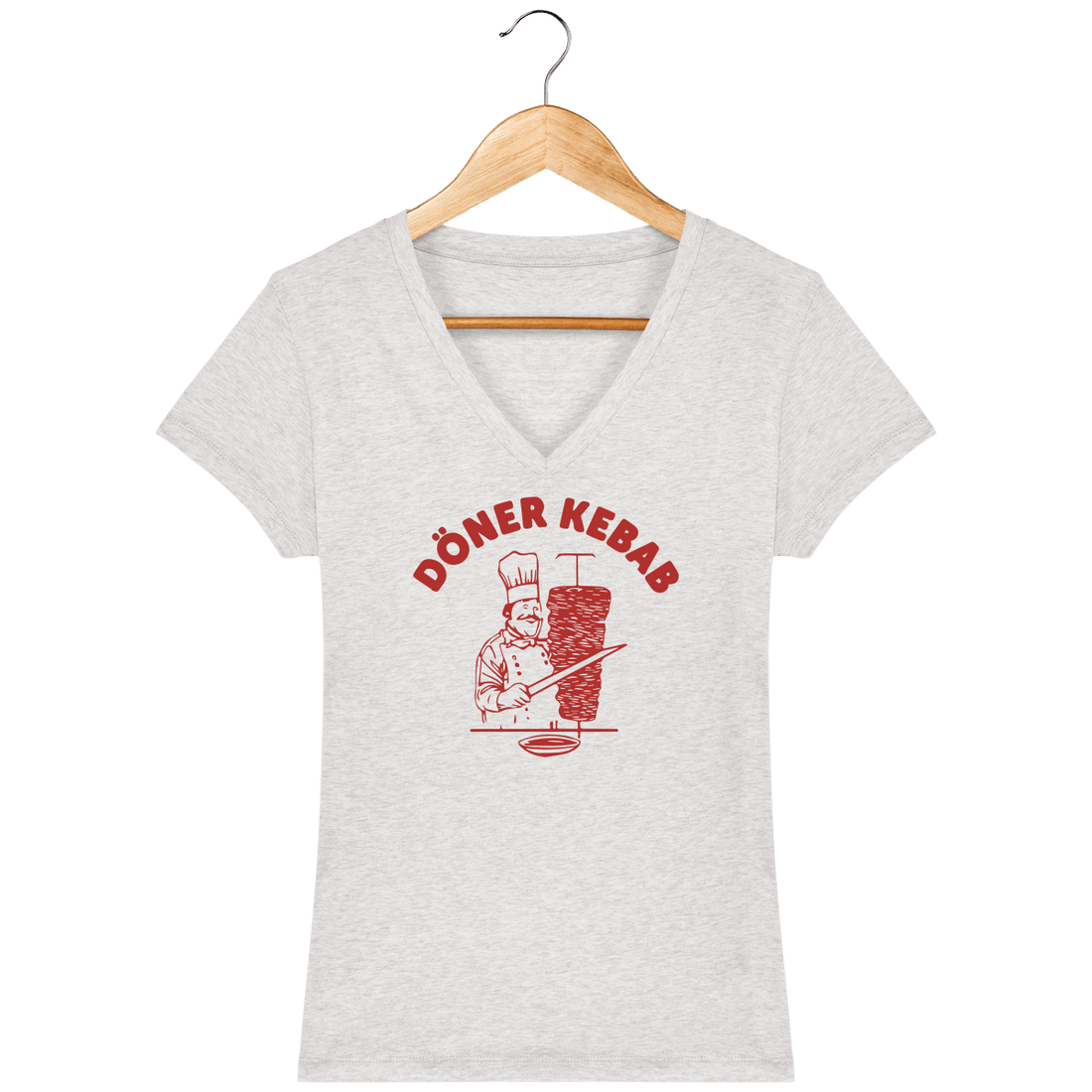 Femme>Tee-shirts - T-Shirt Femme Col V <br> Döner Kebab