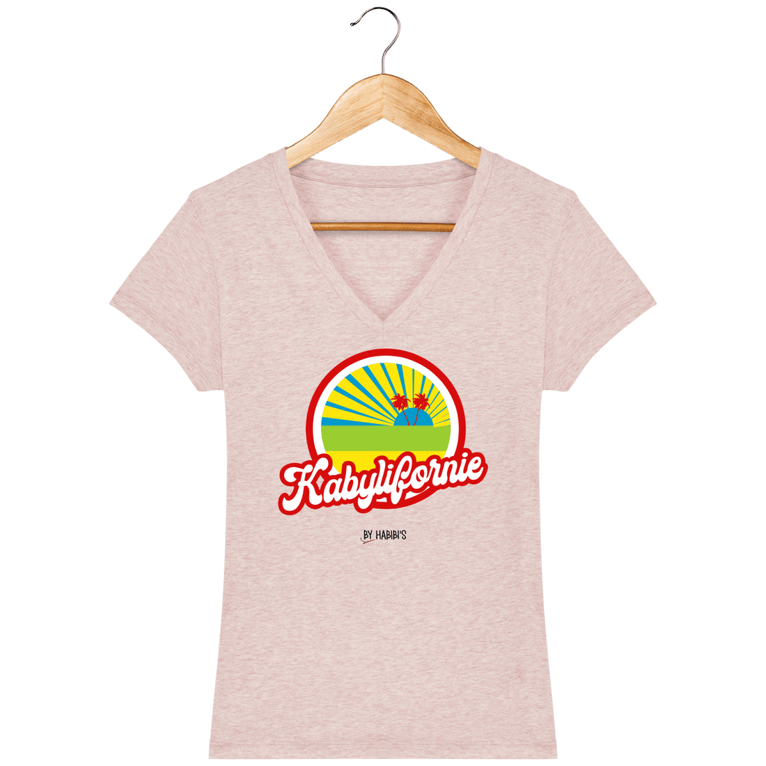 Femme>Tee-shirts - T-Shirt Femme Col V <br> Kabyliforine