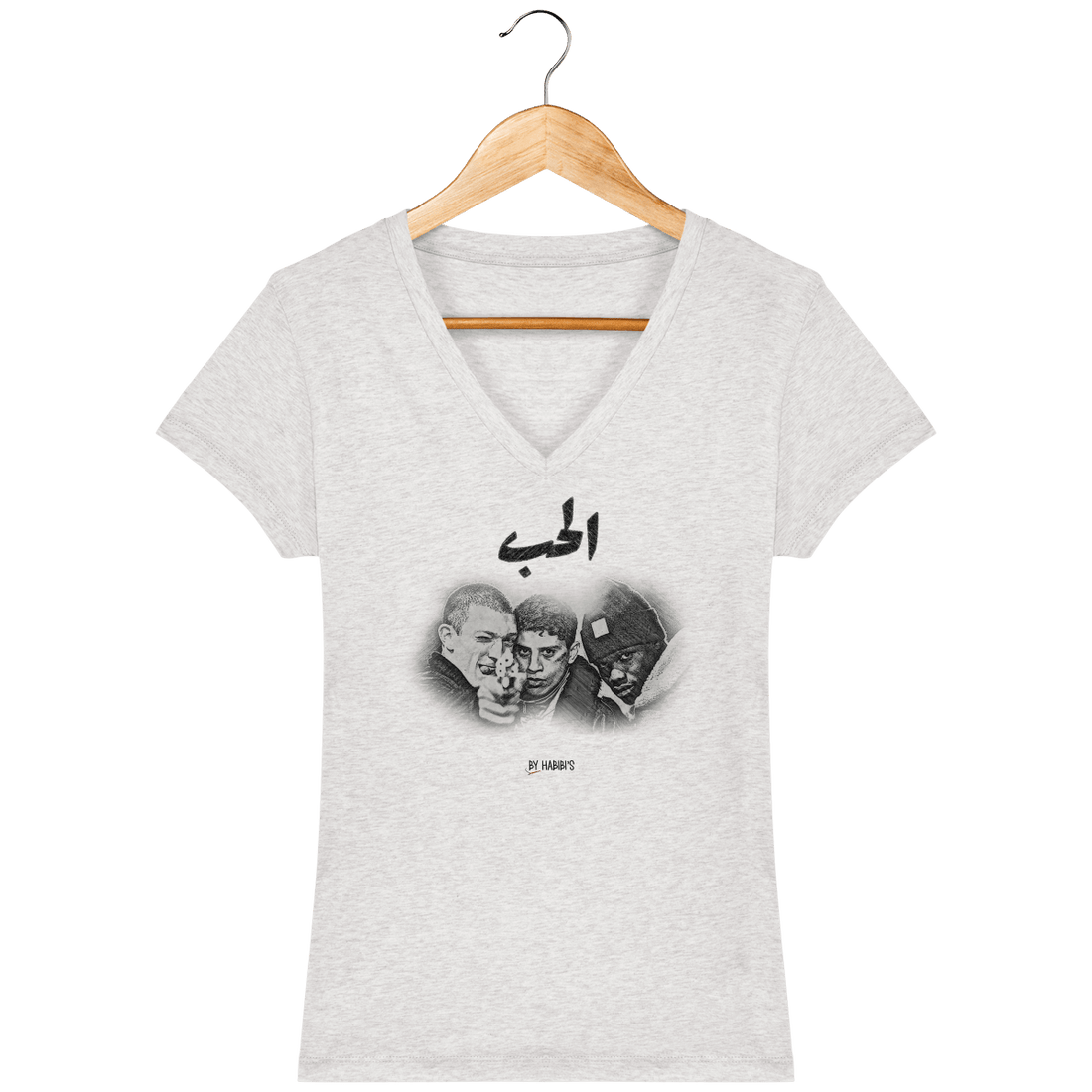 Femme>Tee-shirts - T-Shirt Femme Col V <br> La Haine