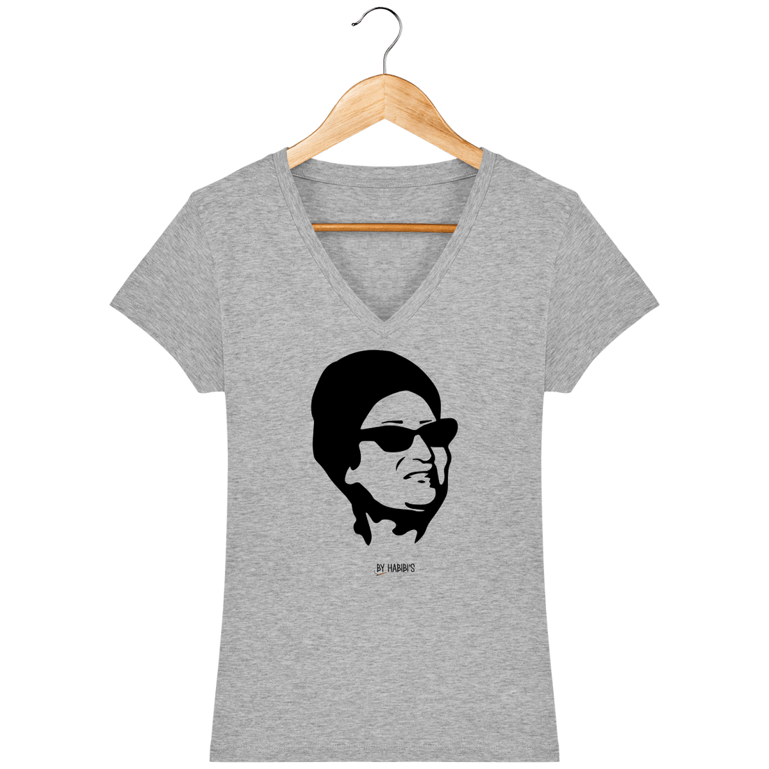 Femme>Tee-shirts - T-Shirt Femme Col V <br> Oum Kalthoum