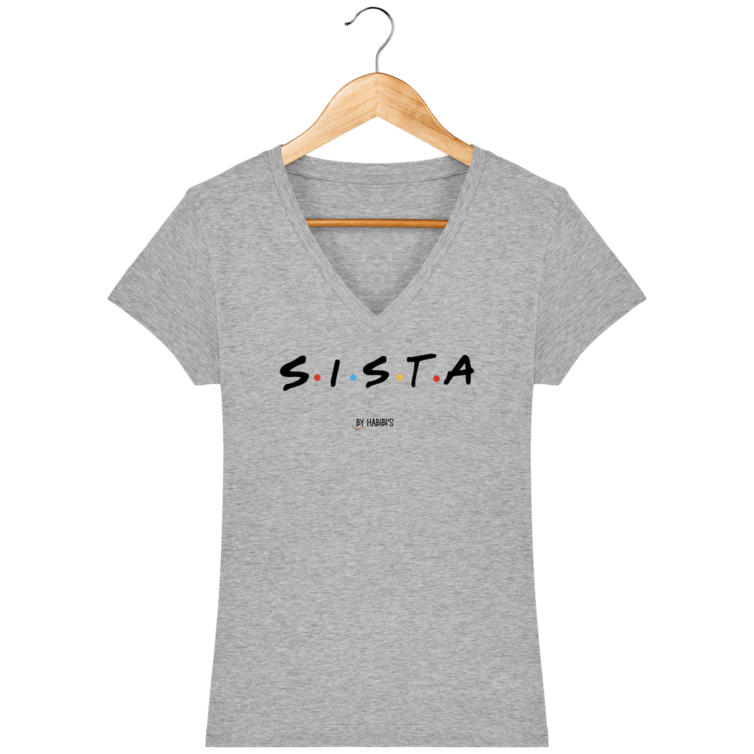 Femme>Tee-shirts - T-Shirt Femme Col V <br> Sista