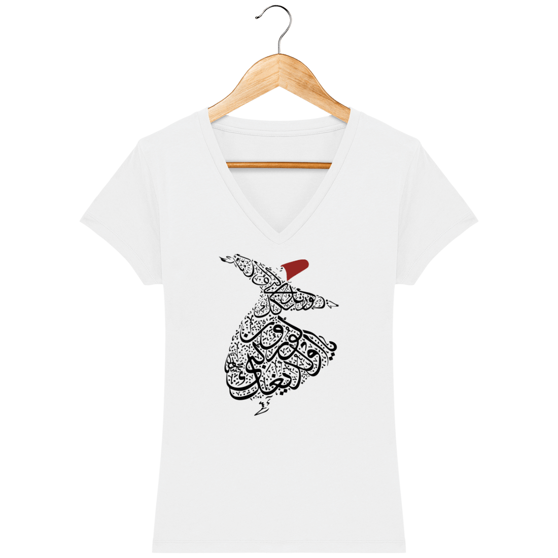 T-Shirt Femme Col V <br> Derviche