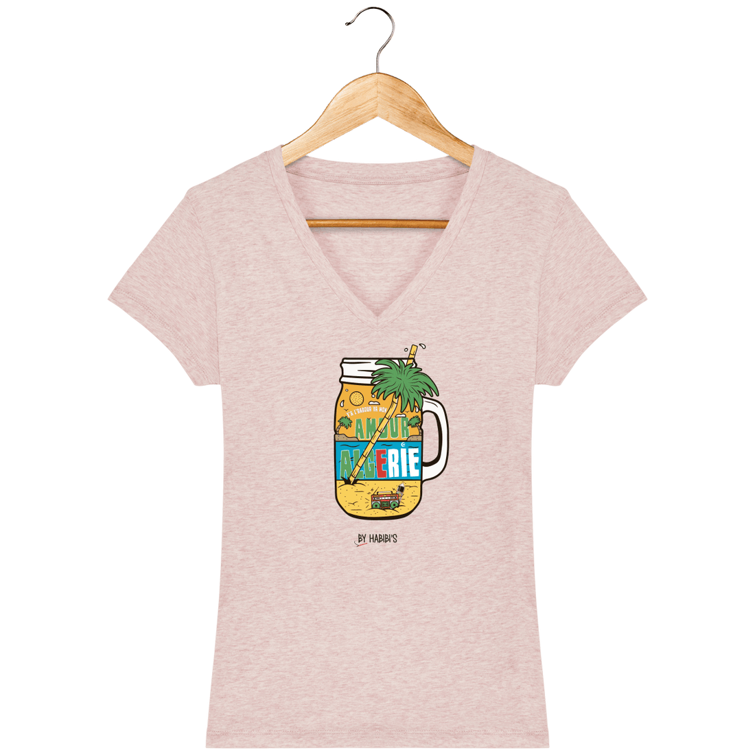 Femme>Tee-shirts - T-Shirt Femme Col V été Algérie