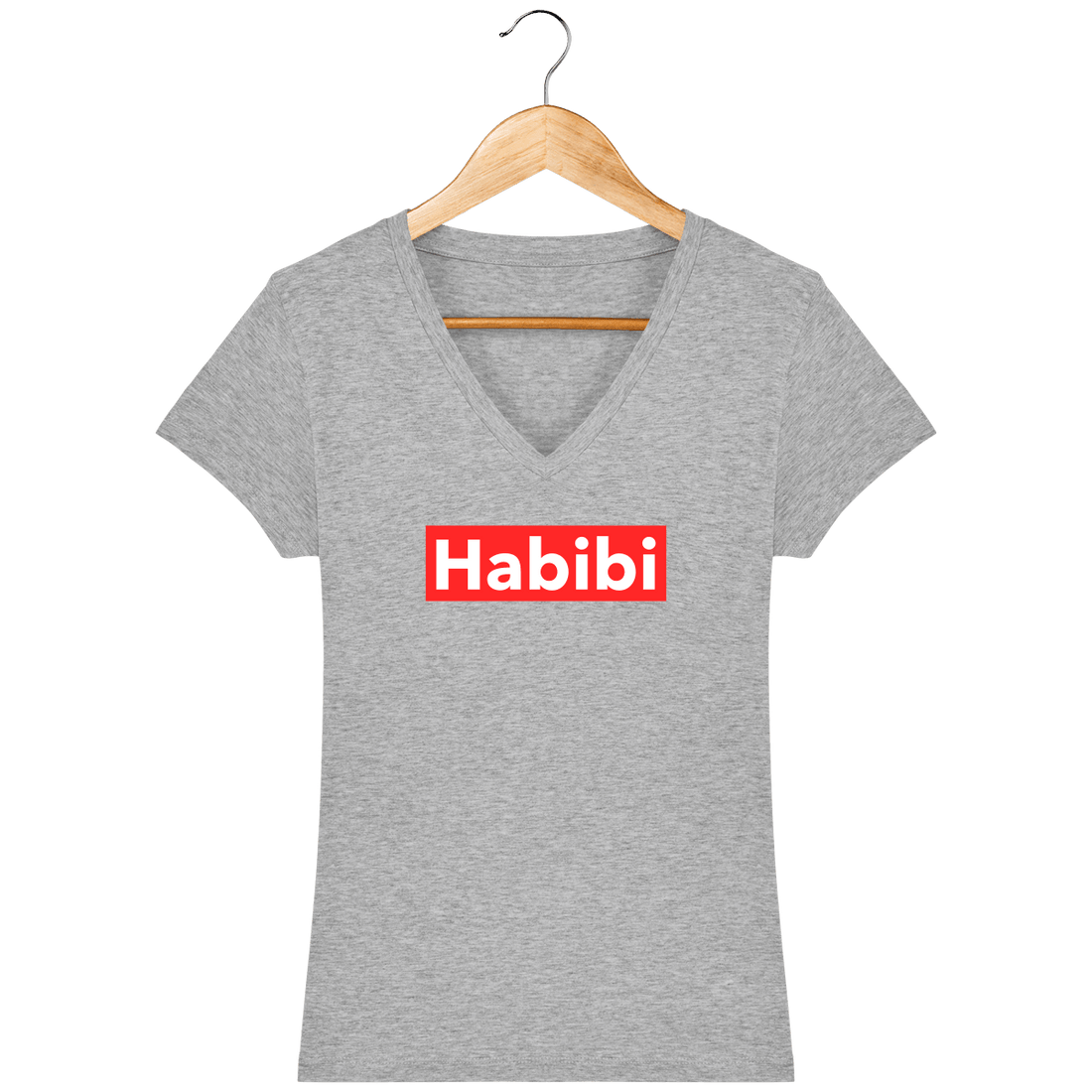 Femme>Tee-shirts - T-Shirt Femme Col V Habibi