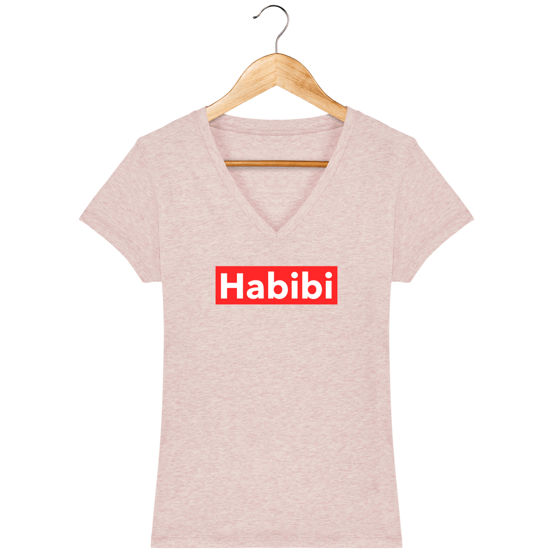 Femme>Tee-shirts - T-Shirt Femme Col V Habibi