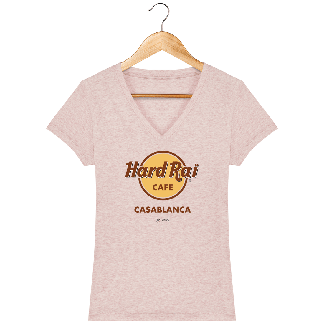 Femme>Tee-shirts - T-Shirt Femme Col V Hard Raï Casablanca