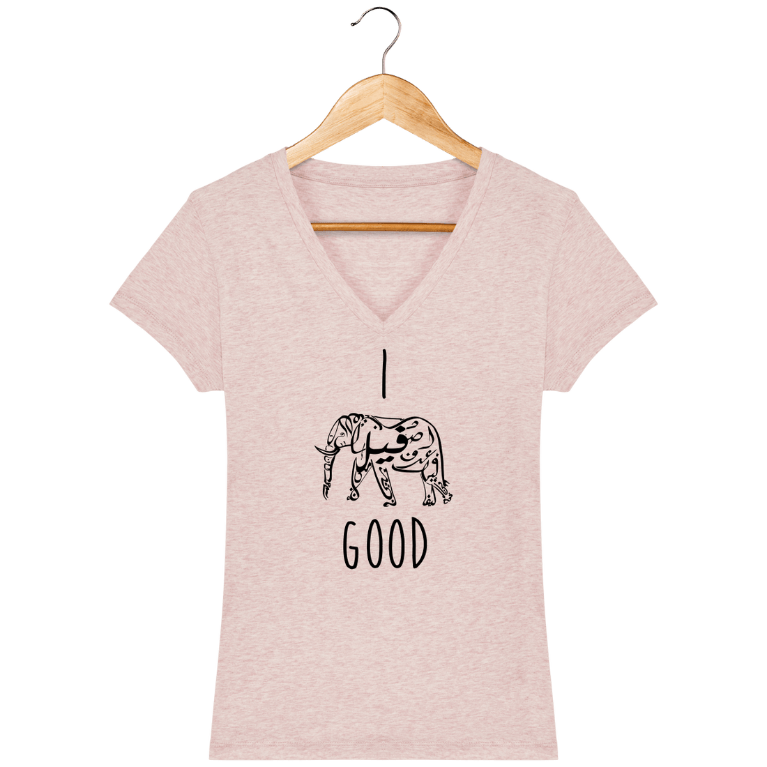 Femme>Tee-shirts - T-Shirt Femme Col V I Feel Good