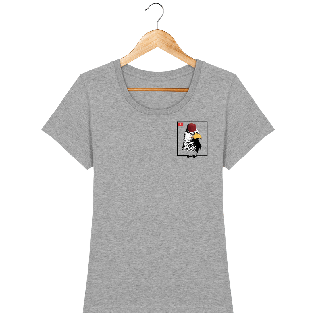 Femme>Tee-shirts - T-Shirt Femme Fanion Aigles De Carthage Tunisie