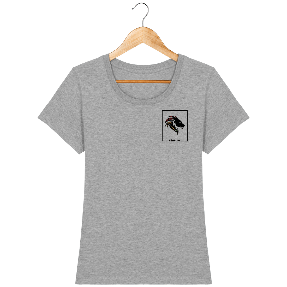 Femme>Tee-shirts - T-Shirt Femme Fanion Lions De La Teranga 2022