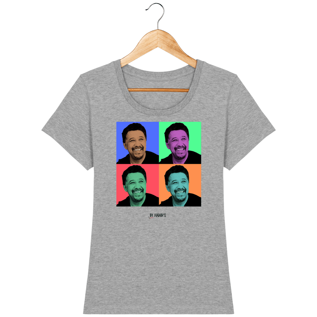Femme>Tee-shirts - T-Shirt Femme Pop Art Cheb Khaled