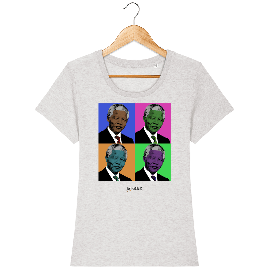 Femme>Tee-shirts - T-Shirt Femme Pop Art Nelson Mandela