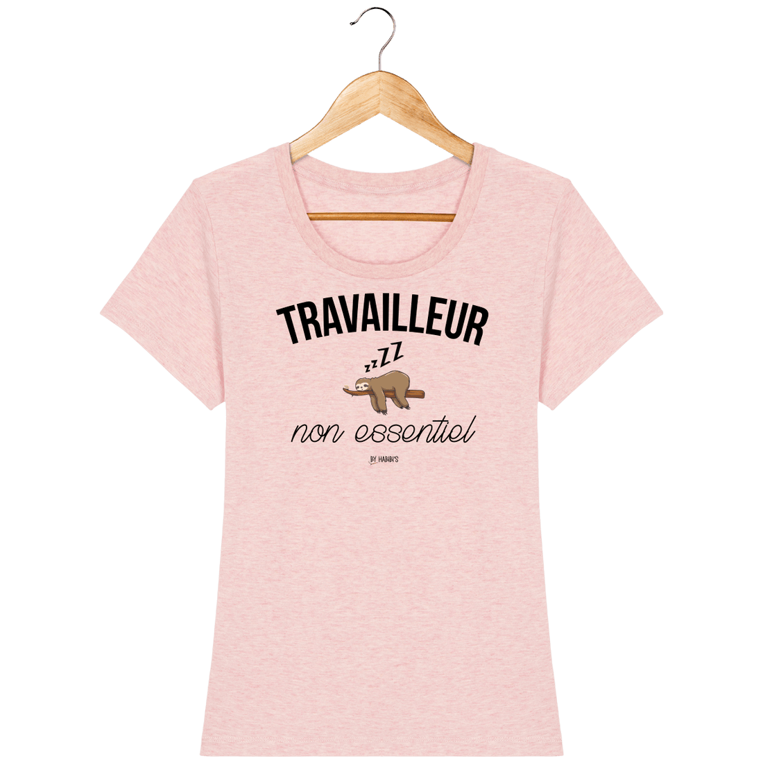 Femme>Tee-shirts - T-Shirt Femme Travailleur Non Essentiel