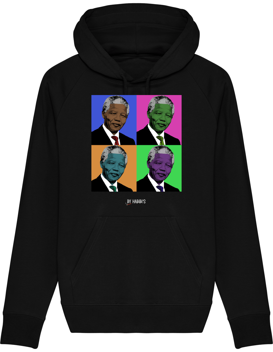 Homme>Sweatshirts - Sweat à Capuche Homme Pop Art Nelson Mandela