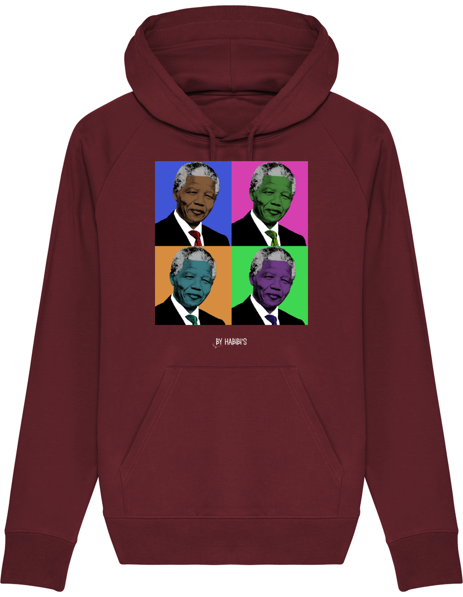 Homme>Sweatshirts - Sweat à Capuche Homme Pop Art Nelson Mandela