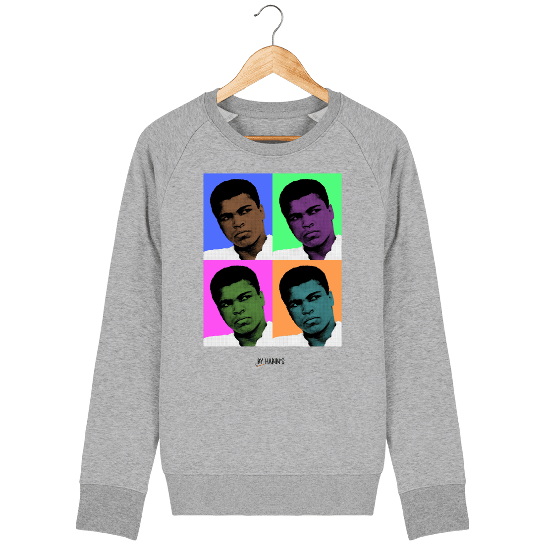Homme>Sweatshirts - Sweat Homme Pop Art Mohamed Ali