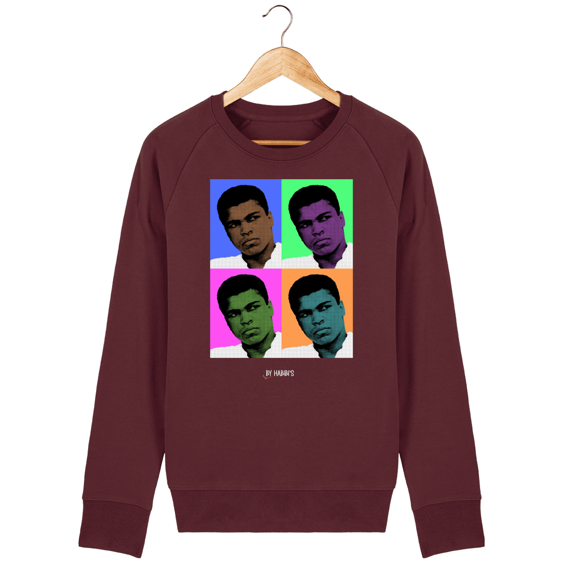 Homme>Sweatshirts - Sweat Homme Pop Art Mohamed Ali