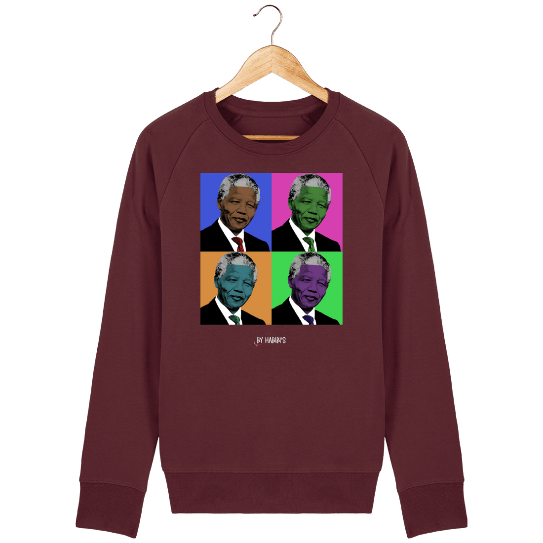 Homme>Sweatshirts - Sweat Homme Pop Art Nelson Mandela