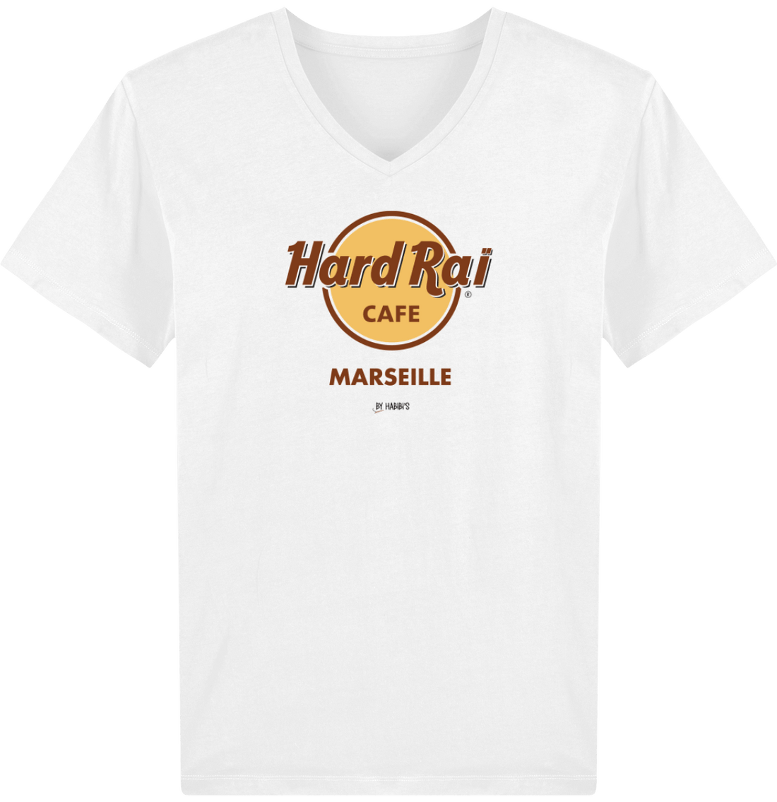 Homme>Tee-shirts - T-Shirt Homme Col V <br> Hard Raï Marseille