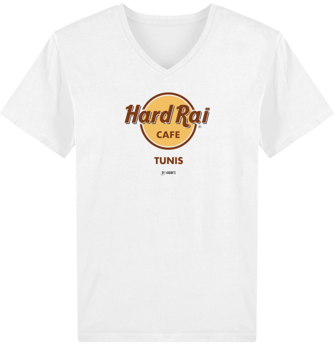 Homme>Tee-shirts - T-Shirt Homme Col V <br> Hard Raï Tunis