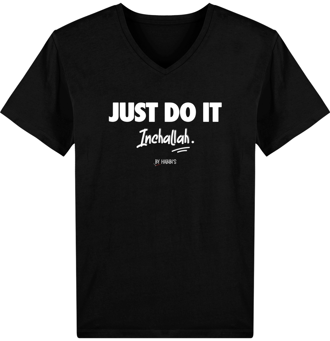 Homme>Tee-shirts - T-Shirt Homme Col V <br> Just Do It Inchallah