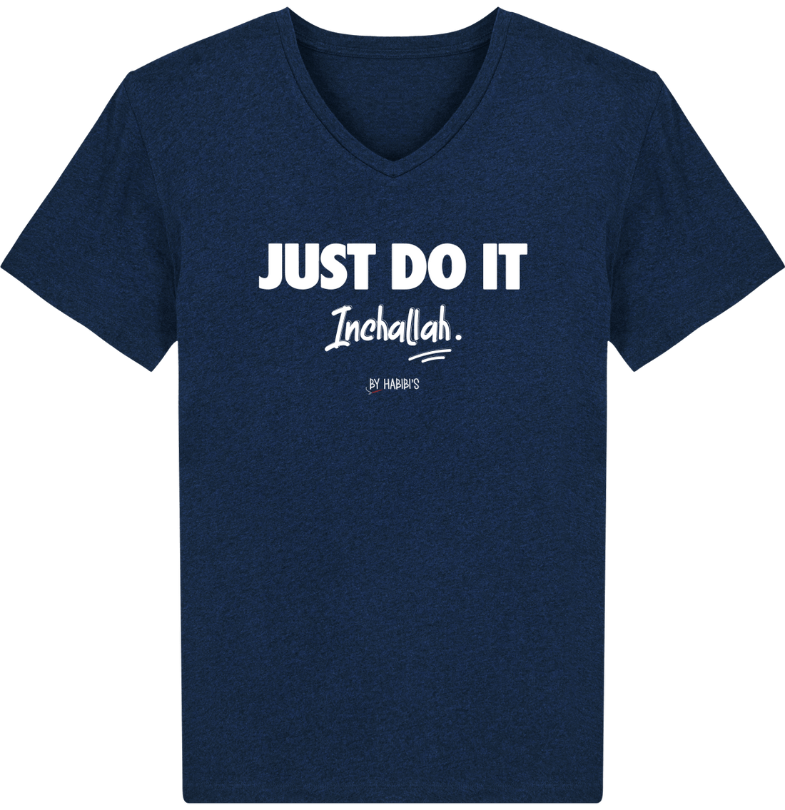 Homme>Tee-shirts - T-Shirt Homme Col V <br> Just Do It Inchallah