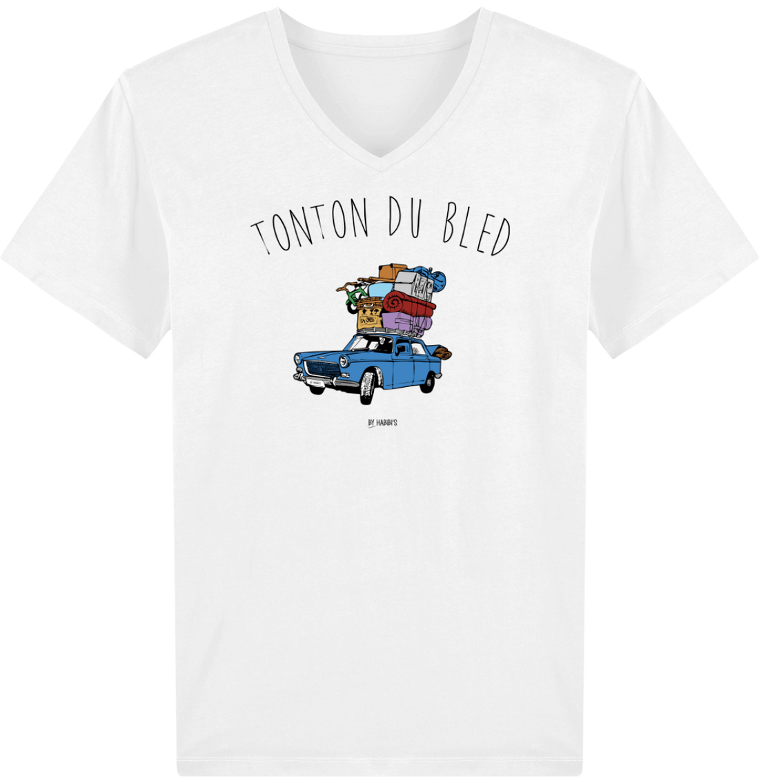 Homme>Tee-shirts - T-Shirt Homme Col V <br> Tonton Du Bled