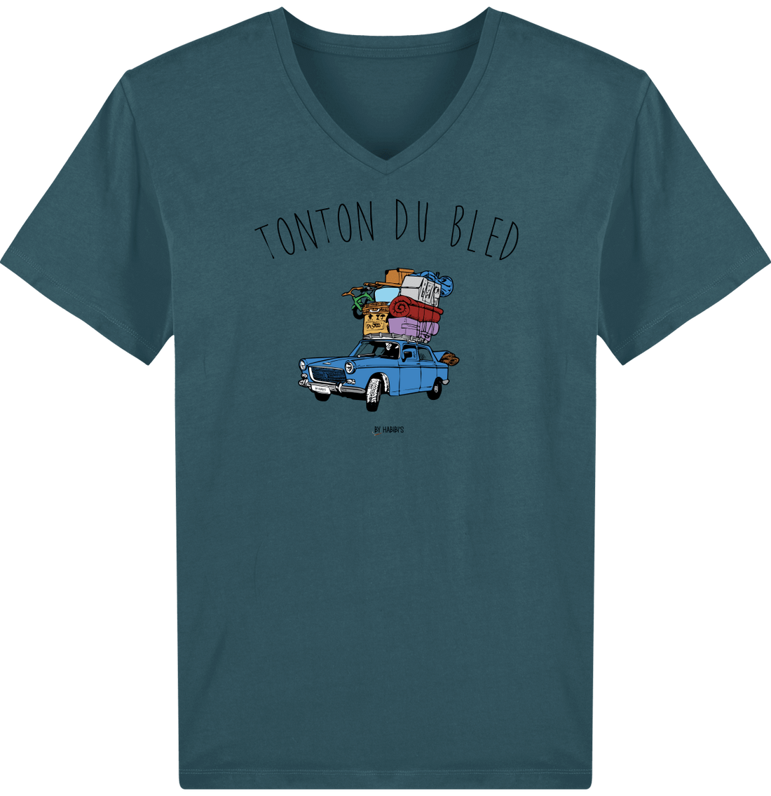 Homme>Tee-shirts - T-Shirt Homme Col V <br> Tonton Du Bled