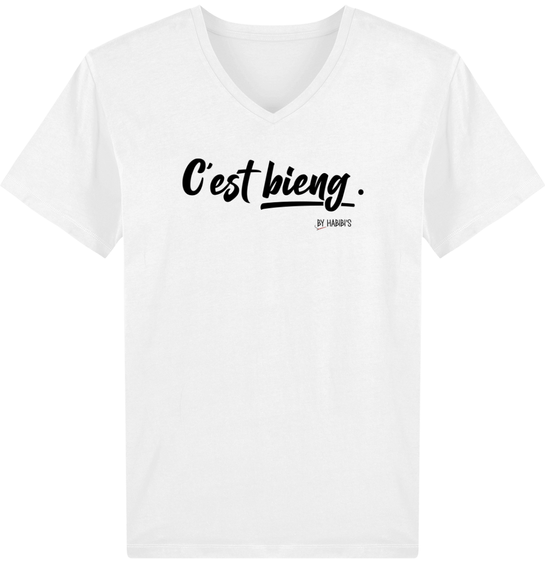 Homme>Tee-shirts - T-Shirt Homme Col V C'est Bieng