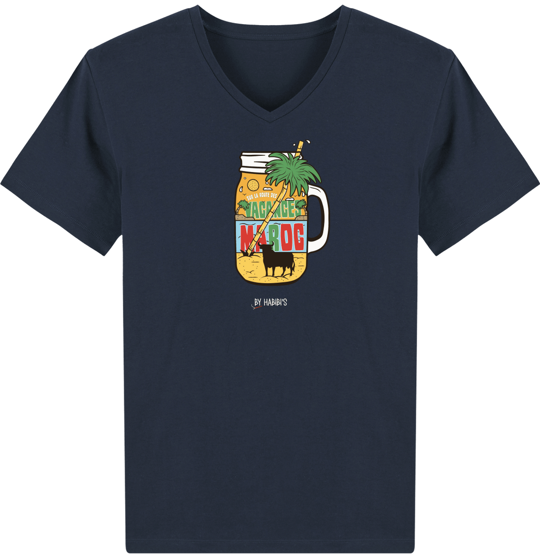 Homme>Tee-shirts - T-Shirt Homme Col V été Maroc